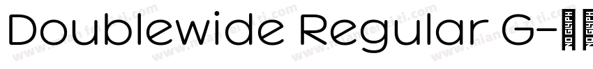 Doublewide Regular G字体转换